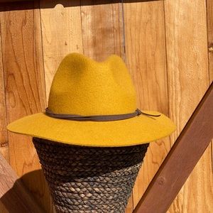 Mustard Yellow Felt Hat